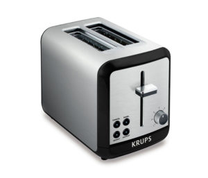 Savoy 2-Slice Black and Stainless Steel Toaster